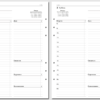 Набор бланков для Filofax "День на странице, бизнес-версия, 2021", A5