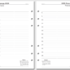 Набор бланков для Filofax "День на странице, 2023", Personal