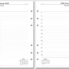 Набор бланков для Filofax "День на странице, 2023", Personal